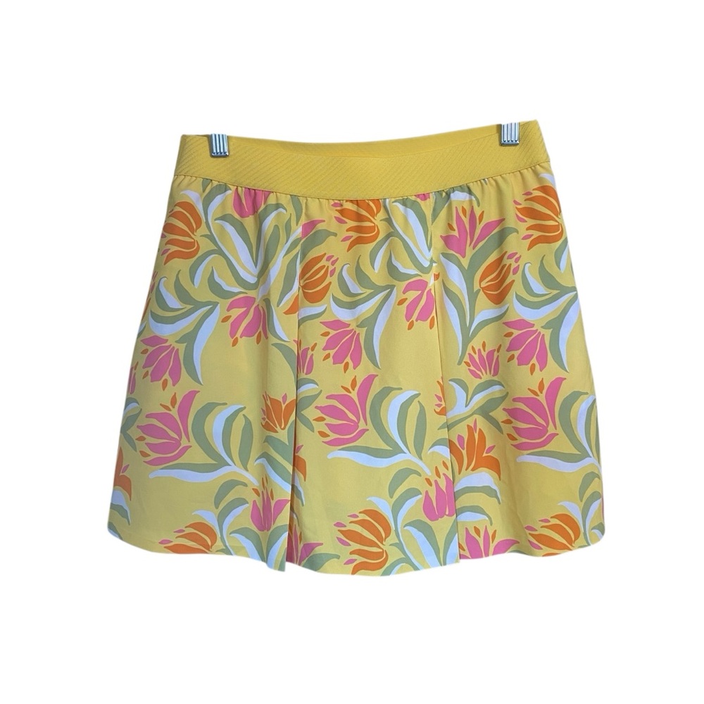 Puma X Dani Dazey Pleated Floral Gold Skort